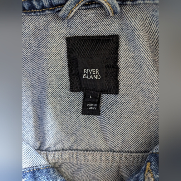 💙 RIVER ISLAND 💙 Denim Jean Jacket - Picture 8 of 8
